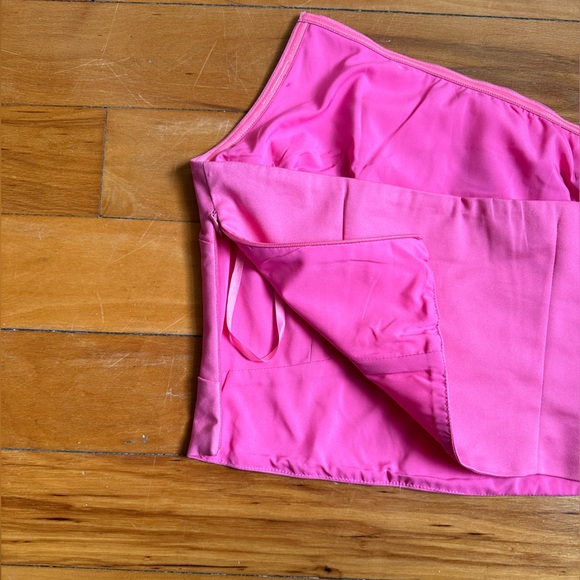 Strapless Top in Hot Pink - Picture 4 of 7